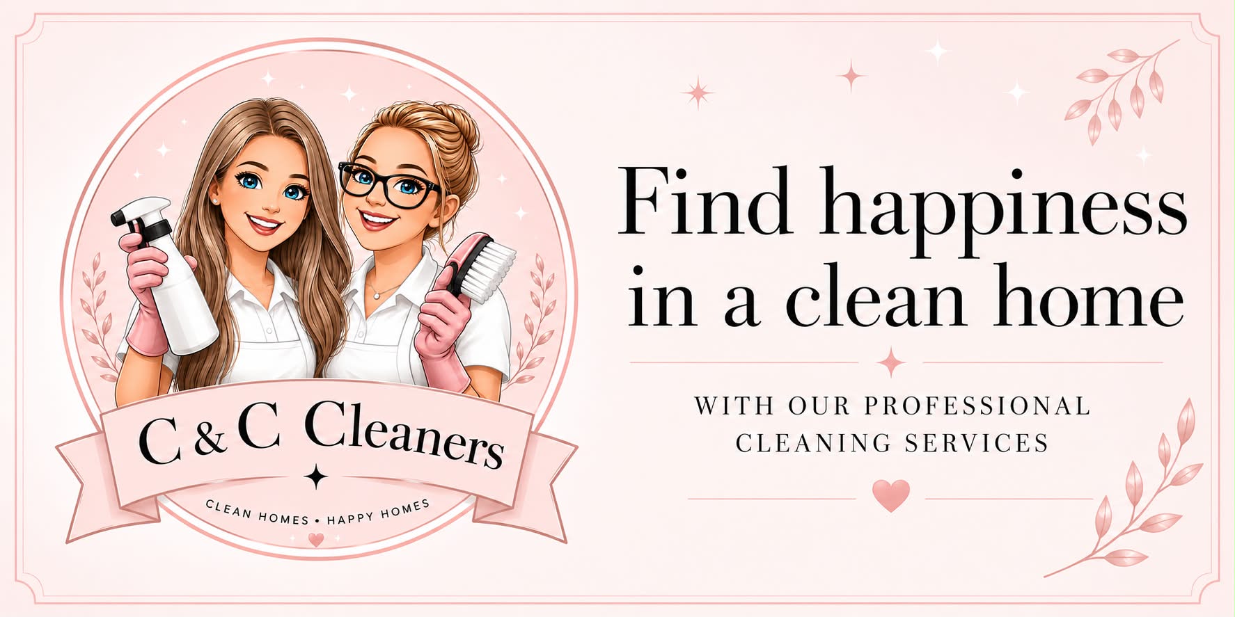C & C Cleaners — CLEAN HOMES • HAPPY HOMES